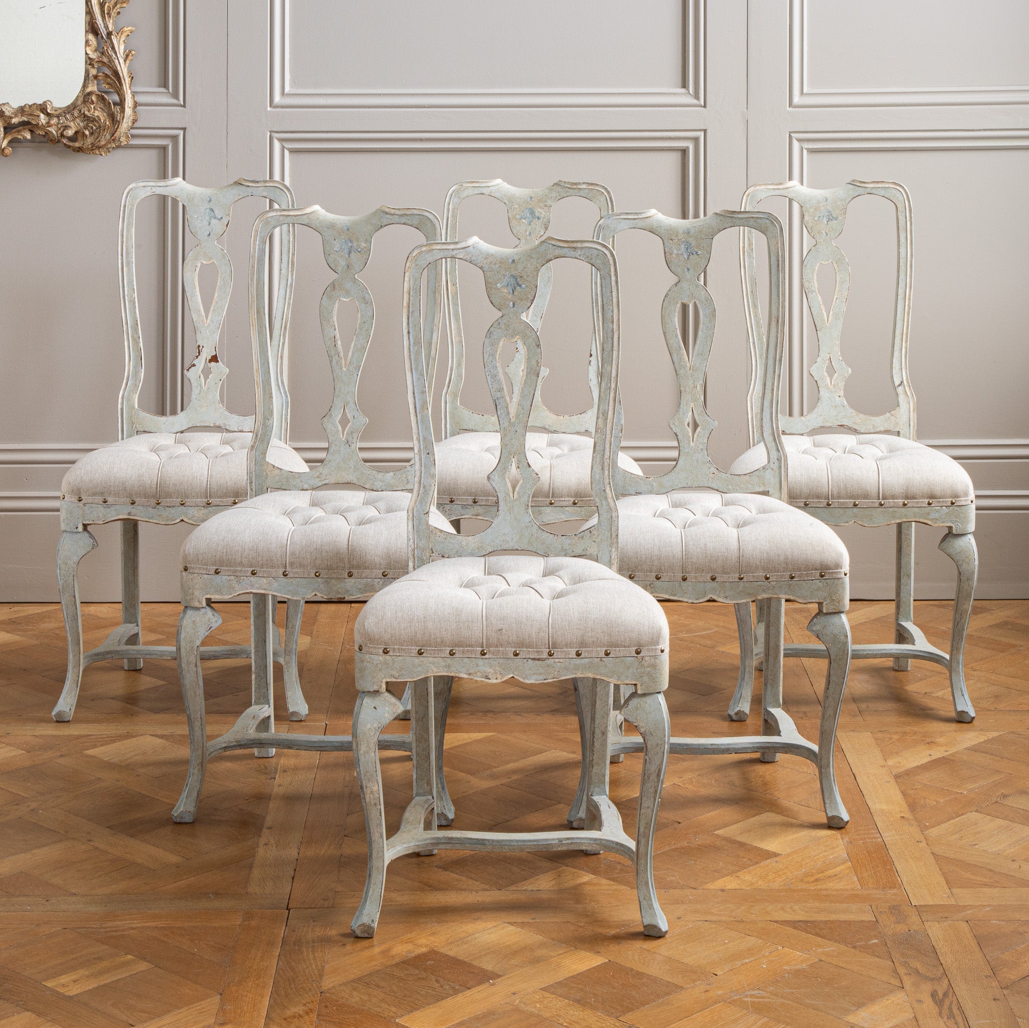 Pair of Silver Gilt Wood Hollywood Regency Style Marquise Armchairs – La  Maison London